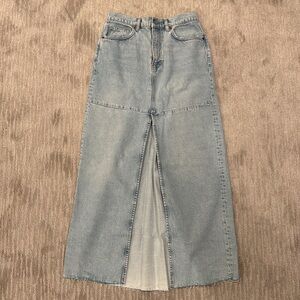 Reformation Tazz Denim Maxi Skirt NWOT